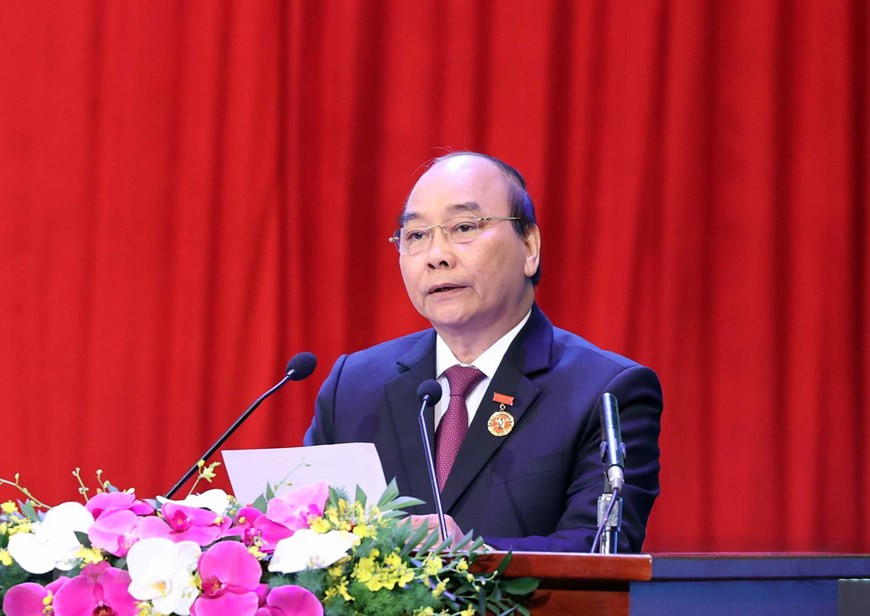 Thủ tướng Nguyễn Xuân Phúc, Chủ tịch Hội đồng Thi đua-Khen thưởng Trung ương, phát biểu khai mạc. (Ảnh: Thống Nhất/TTXVN) Thủ tướng Nguyễn Xuân Phúc, Chủ tịch Hội đồng Thi đua-Khen thưởng Trung ương, phát biểu khai mạc. (Ảnh: Thống Nhất/TTXVN)