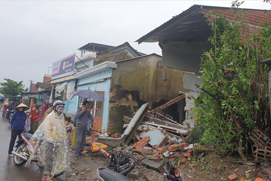 Hiện trường vụ tai nạn. Ảnh: Thanh Chung Hiện trường vụ tai nạn. Ảnh: Thanh Chung