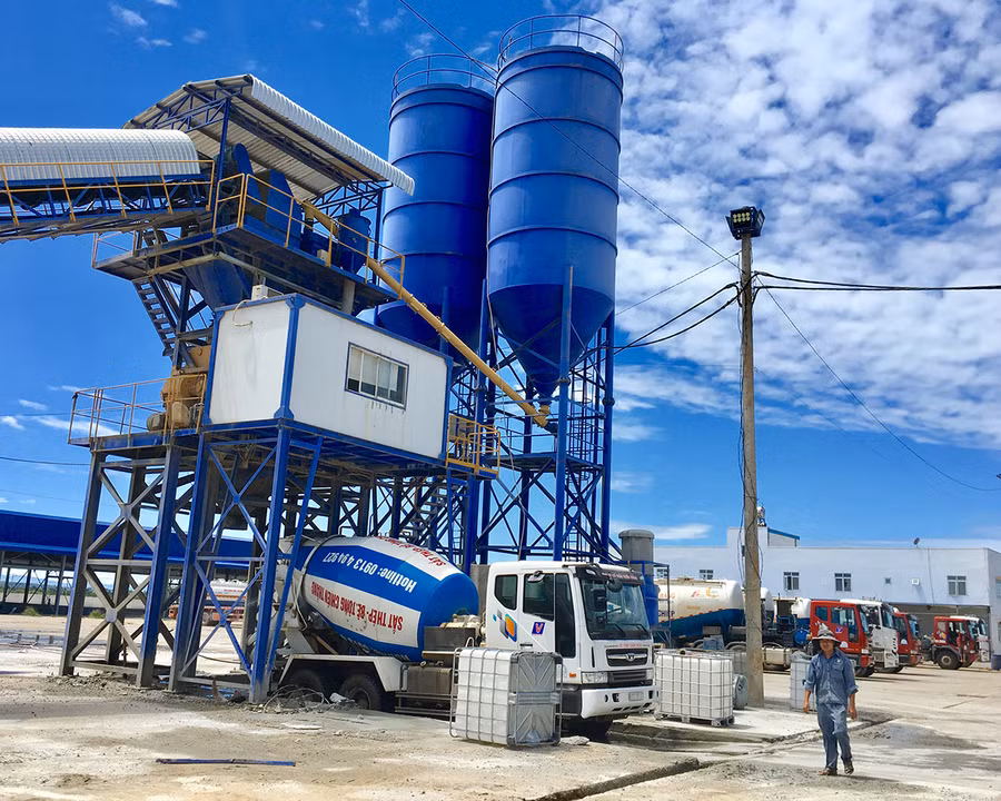 Nhà máy sản xuất bê tông tươi Chiến Thắng (Khu Công nghiệp Trà Đa) 1. Ảnh: Vũ Thảo