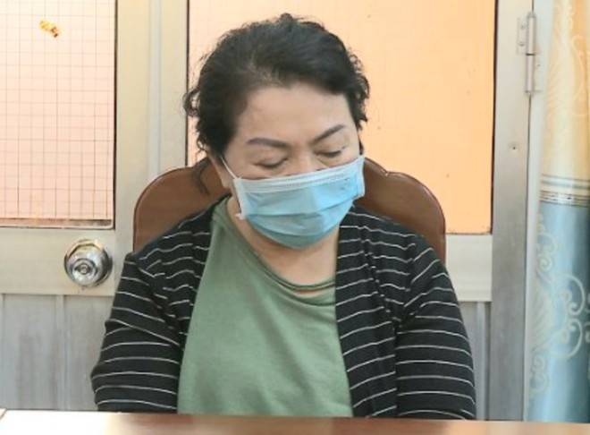  Bà Lê Thị Hạc khi bị khởi tố, bắt tạm giam - ẢNH: CÔNG AN CUNG CẤP