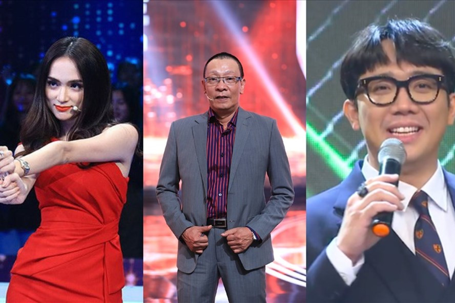 Lại Văn Sâm, Trấn Thành, Hương Giang - 3 gương mặt nổi bật ở gameshow Việt 2020. Ảnh: NSCC.