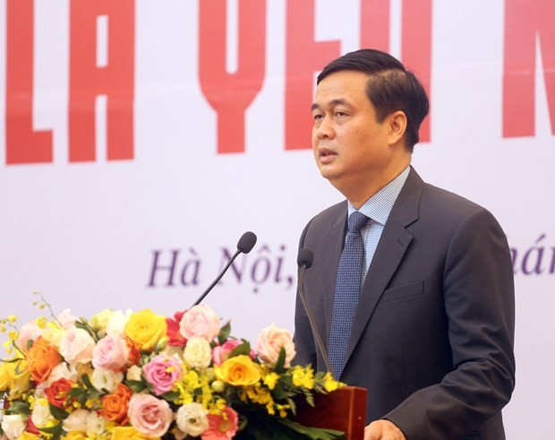 Đồng chí Phạm Huy Giang, Trưởng ban Ban Thi đua khen thưởng Trung ương giới thiệu chung về Đại hội. (Ảnh: PV/Vietnam+) Đồng chí Phạm Huy Giang, Trưởng ban Ban Thi đua khen thưởng Trung ương giới thiệu chung về Đại hội. (Ảnh: PV/Vietnam+)