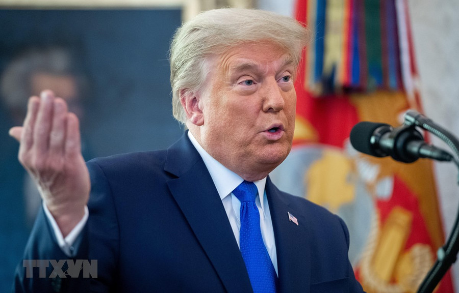  Tổng thống Mỹ Donald Trump tại Nhà Trắng ở Washington, DC, ngày 7/12/2020. (Ảnh: AFP/TTXVN)
