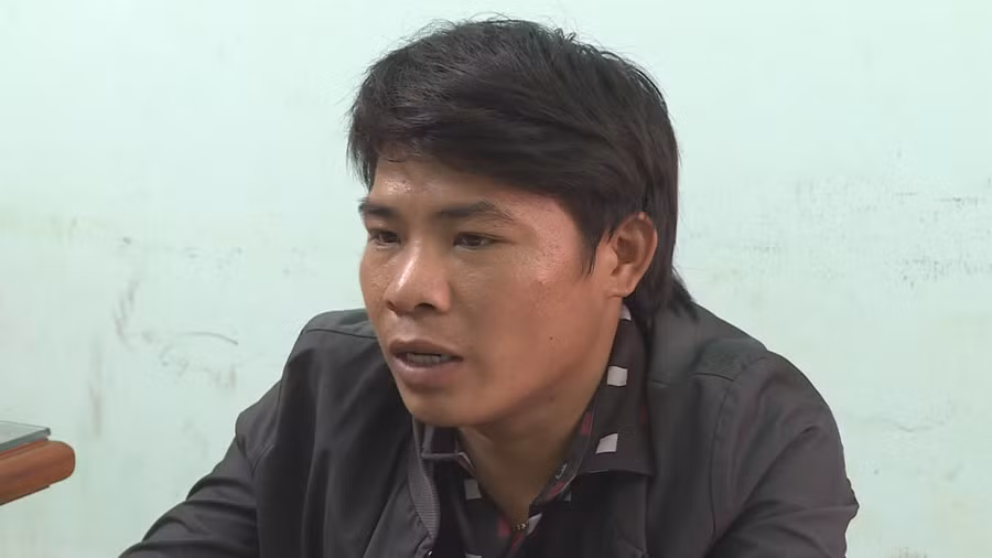  Đối tượng Huỳnh Công Luân tại cơ quan điều tra.