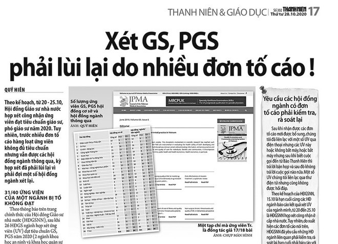 Năm nay, việc xét GS, PGS phải lùi lại do có nhiều đơn tố cáo Năm nay, việc xét GS, PGS phải lùi lại do có nhiều đơn tố cáo