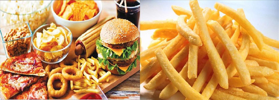 Khoai tây chiên là món ăn nhanh gây ra nhiều bệnh nguy hiểm cho cơ thể. Đồ họa: Hồng Nhật