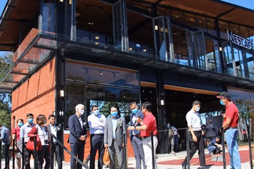 Công trình do phía WASI xây dựng trái phép tại xã Hoà Thắng, TP.Buôn Ma Thuột, tỉnh Đắk Lắk. Ảnh: T.X