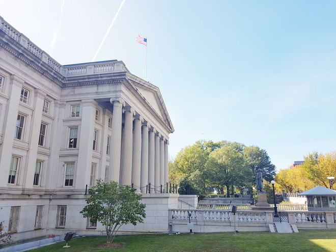 Trụ sở Bộ Tài chính Mỹ, một trong những cơ quan bị tấn công mạng lần này PHÁT TIẾN