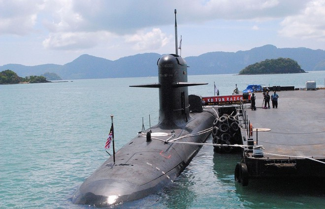 Tàu ngầm Tun Abdul Razak lớp Scorpene của Hải quân Malaysia - Ảnh: Hải quân Malaysia