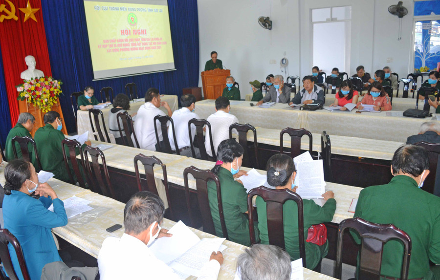 Hội nghị tổng kết hoạt động công tác TNXP tỉnh năm 2020 và triển khai nhiệm vụ năm 2021. Ảnh: Hoàng Minh