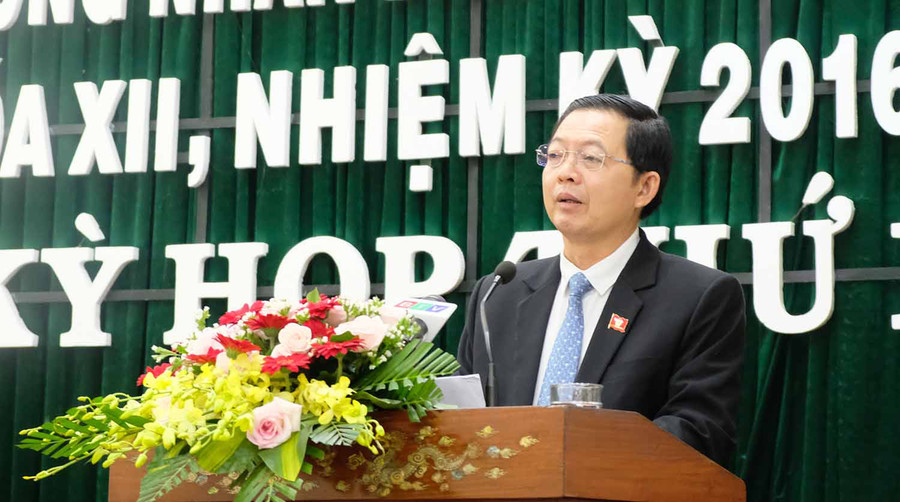 Ông Hồ Quốc Dũng - Bí thư Tỉnh ủy, Chủ tịch HĐND tỉnh Bình Định. Ảnh: Dũ Tuấn.