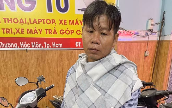 Võ Văn Tho khi bị bắt giữ - ẢNH: T.T Võ Văn Tho khi bị bắt giữ - ẢNH: T.T