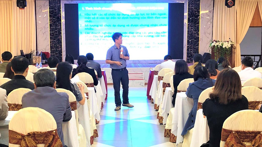 Quang cảnh lớp tập huấn. Ảnh: Đinh Yến Quang cảnh lớp tập huấn. Ảnh: Đinh Yến