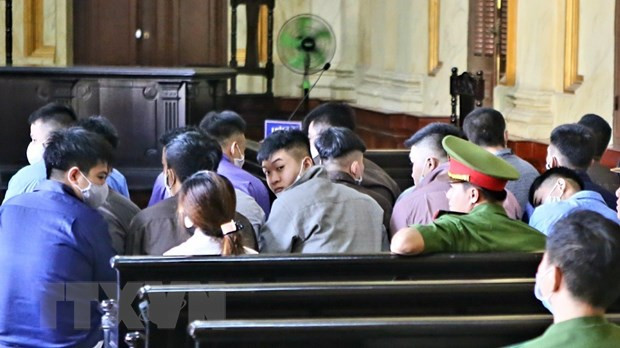 Các bị cáo tại phiên tòa ngày 15/12. (Ảnh: Thành Chung/TTXVN) Các bị cáo tại phiên tòa ngày 15/12. (Ảnh: Thành Chung/TTXVN)