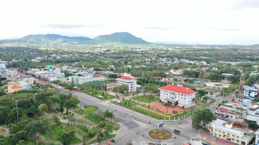 Bộ mặt đô thị An Khê ngày càng khang trang, văn minh, hiện đại. Ảnh: Quang Tấn