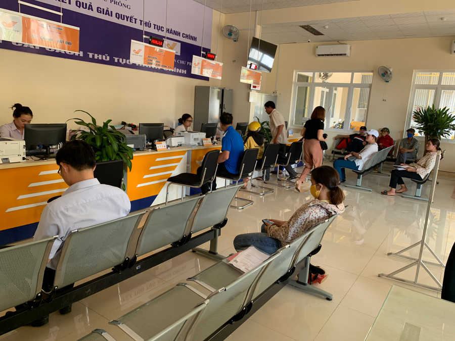 Bộ phận một cửa huyện Chư Prông. Ảnh: Hà Duy