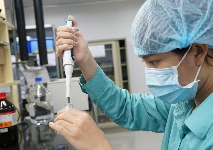  Nghiên cứu vắc-xin Covid-19 tại VABIOTECH - Ảnh: Ngọc Thanh