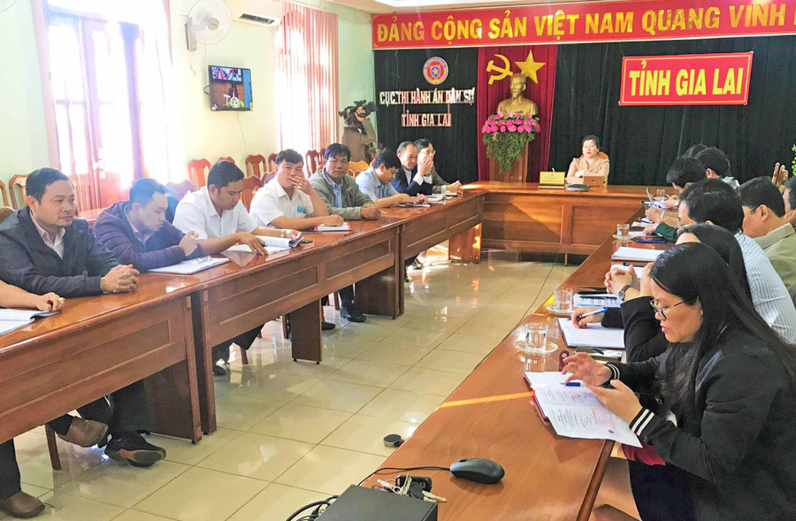 Các đại biểu tham dự hội nghị trực tuyến tại điểm cầu Gia Lai.Ảnh-R.H (4)