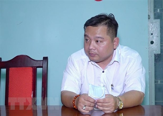 Lý Quang Thái tại cơ quan công an. (Ảnh: Công Mạo/TTXVN) Lý Quang Thái tại cơ quan công an. (Ảnh: Công Mạo/TTXVN)