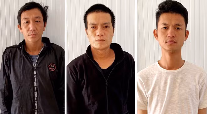  Phát, Lợi và Duy tại cơ quan công an - Ảnh: Trùng Dương