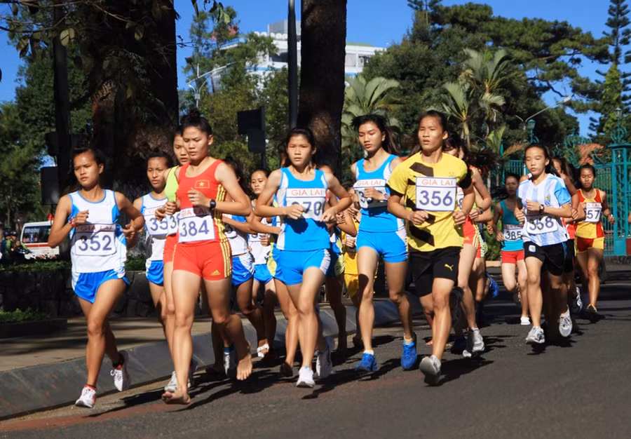 Giải Việt dã Báo Gia Lai ươm mầm tài năng thể thao tỉnh nhà. Ảnh: Thiên Di