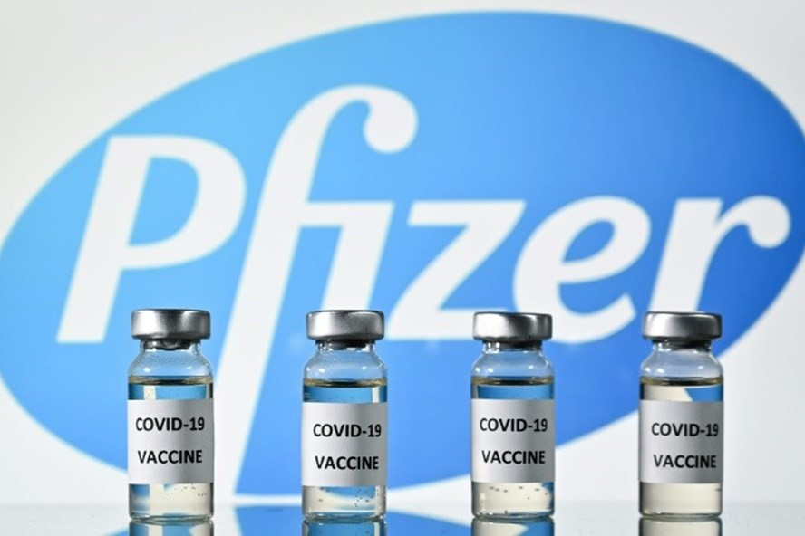 Vaccine COVID-19 của Pfizer. Ảnh: AFP