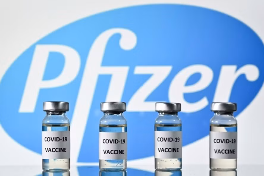 Vaccine COVID-19 của Pfizer. Ảnh: AFP