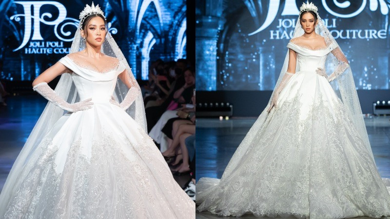 Thần thái cuốn hút cùng những bước catwalk chuẩn, người đẹp nhận được nhiều lời khen ngợi từ khán giả.