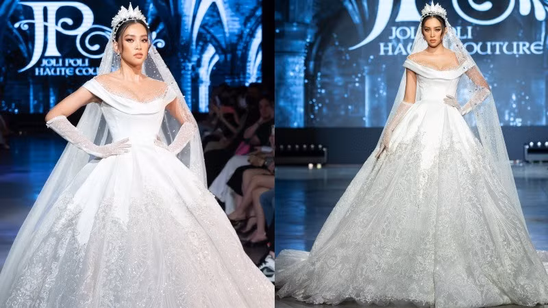 Thần thái cuốn hút cùng những bước catwalk chuẩn, người đẹp nhận được nhiều lời khen ngợi từ khán giả.