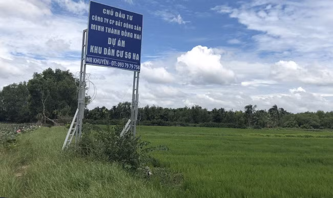  Khu đất dự án Công ty Minh Thành Đồng Nai tại huyện Long Thành.