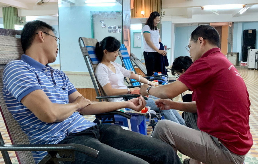 Năm 2021, Gia Lai phấn đấu vận động được khoảng 16.000 đơn vị máu phục vụ công tác cấp cứu và điều trị cho bệnh nhân. Ảnh: Như Nguyện