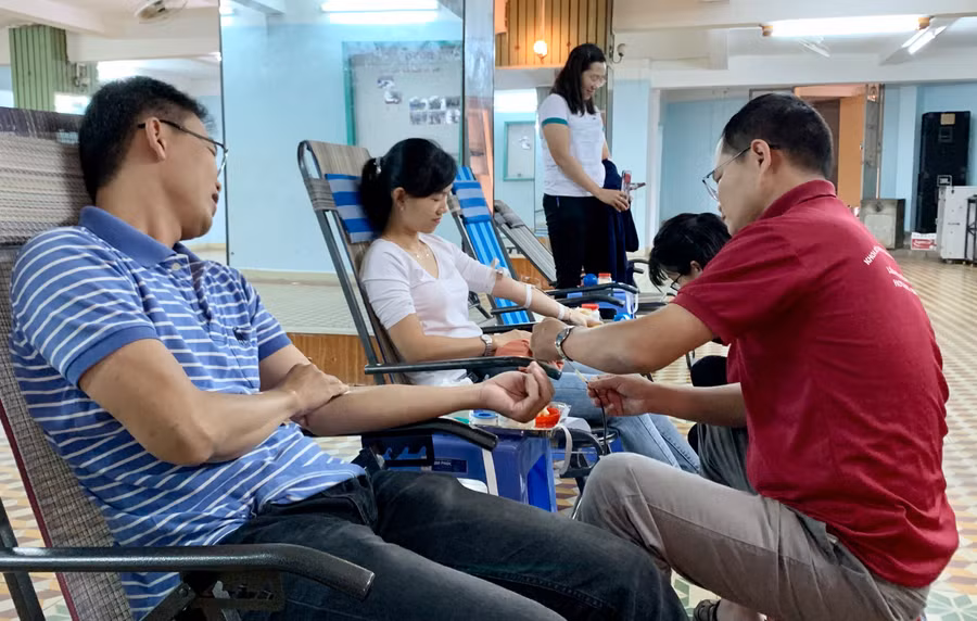 Năm 2021, Gia Lai phấn đấu vận động được khoảng 16.000 đơn vị máu phục vụ công tác cấp cứu và điều trị cho bệnh nhân. Ảnh: Như Nguyện