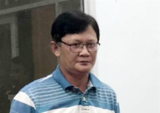  Bị can Huỳnh Hồng Bảo tại thời điểm bị bắt. (Ảnh: TTXVN phát)