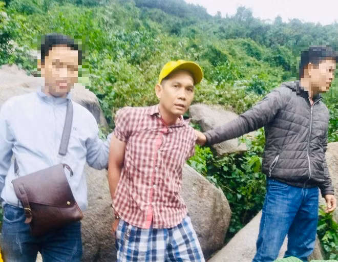 Bị can Lê Trường Thành khi bị bắt vào sáng ngày 24.12 - Ảnh: Công an cung cấp