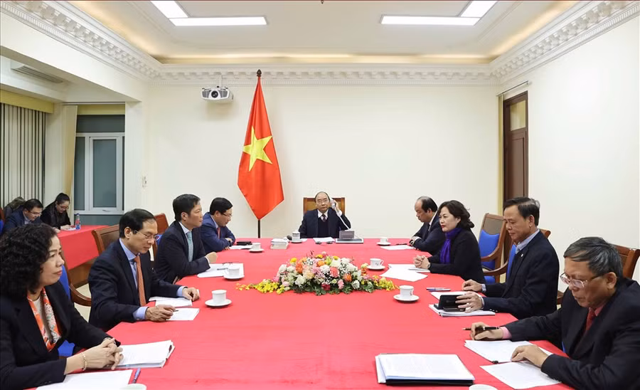  Tổng thống Donald Trump trân trọng nhờ Thủ tướng Nguyễn Xuân Phúc chuyển lời chào hỏi thân ái tới người dân Việt Nam. Ảnh: Bộ Ngoại giao.