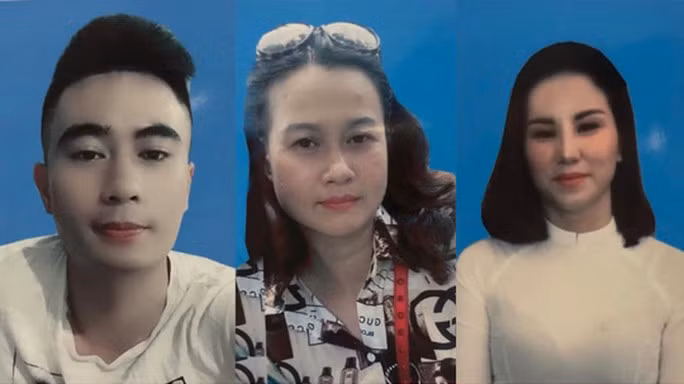 Các đối tượng Nguyễn Văn Xuân, Phương, Vui (từ trái sang)