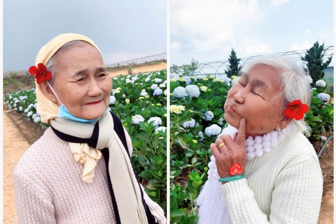  Chị em cùng chụp chung một góc và tạo dáng với những thứ rất trend hiện nay.