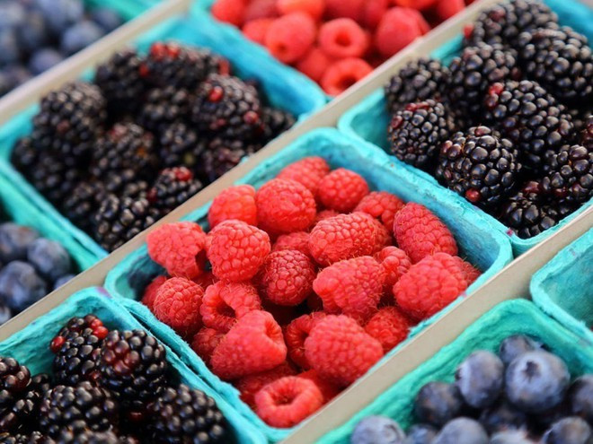 Các loại quả mọng. Ảnh: Shutterstock 