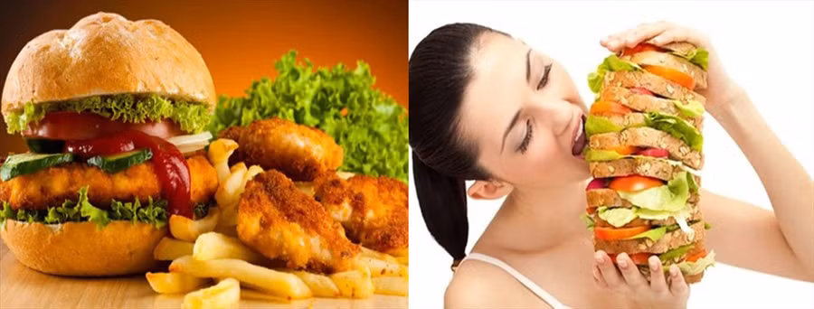 Hạn chế ăn đồ ăn vặt để tránh gây ảnh hưởng xấu tới sức khỏe sinh sản. Đồ họa: Hồng Nhật