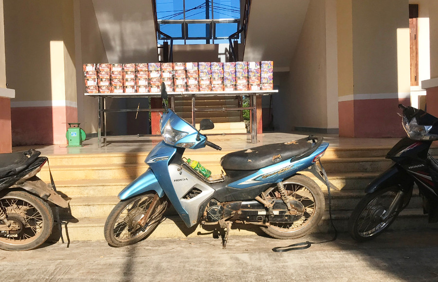 Đơn vị đã lập biên bản tạm giữ tang vật, phương tiện. Ảnh: Anh Huy