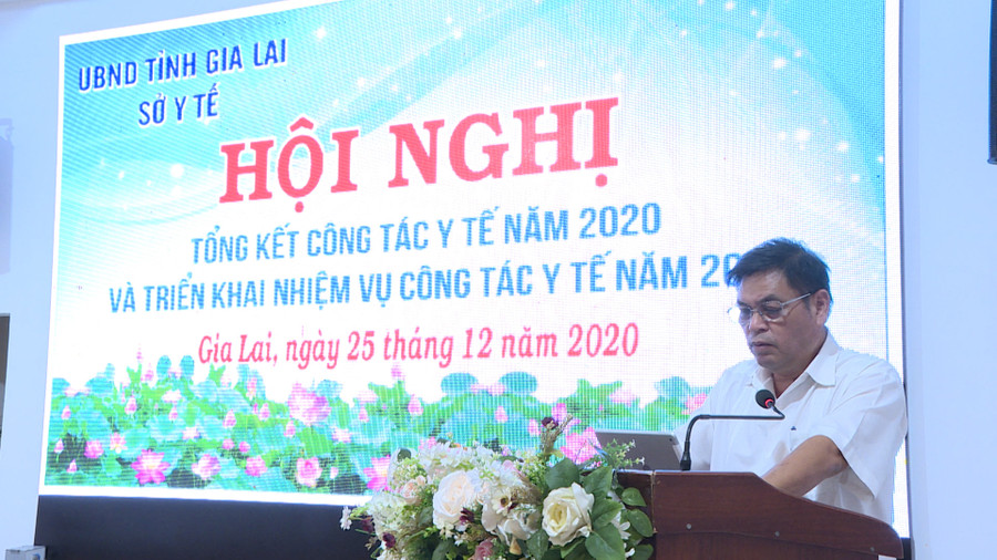  Đồng chí Kpă Thuyên, Tỉnh ủy viên, Phó Chủ tịch UBND tỉnh phát biểu tại hội nghị. Ảnh: Như Nguyện