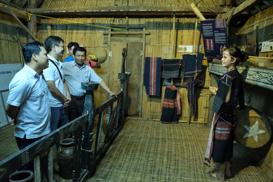 Kbang đang đẩy mạnh phát triển du lịch cộng đồng kết nối với các di sản thiên nhiên. Ảnh: Minh Châu