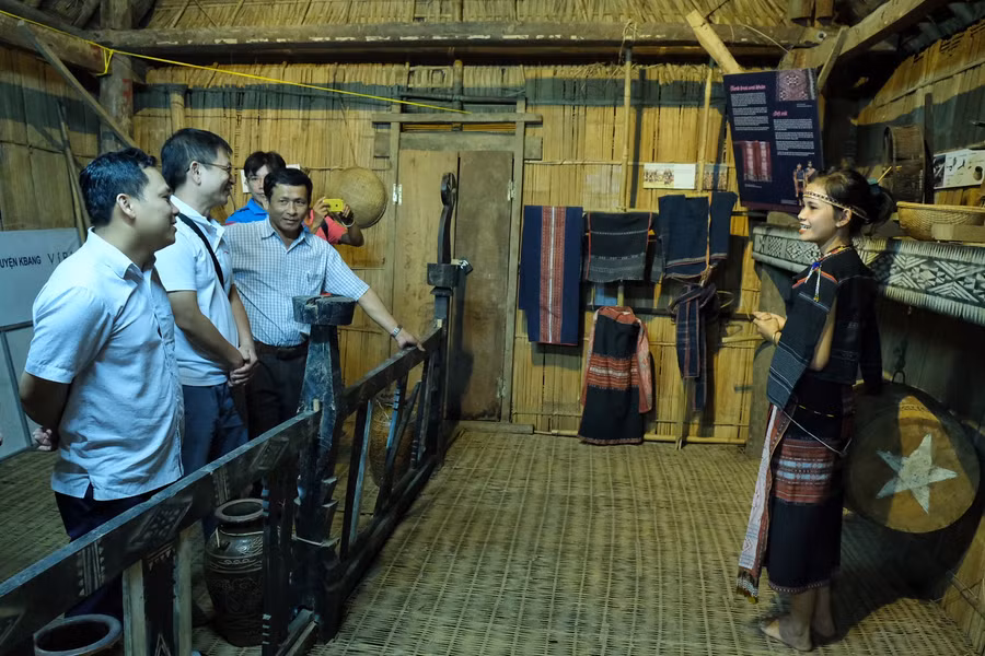 Kbang đang đẩy mạnh phát triển du lịch cộng đồng kết nối với các di sản thiên nhiên. Ảnh: Minh Châu