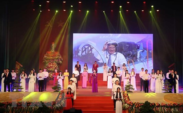 Chương trình nghệ thuật tại Lễ kỷ niệm. (Ảnh: Thống Nhất/TTXVN)