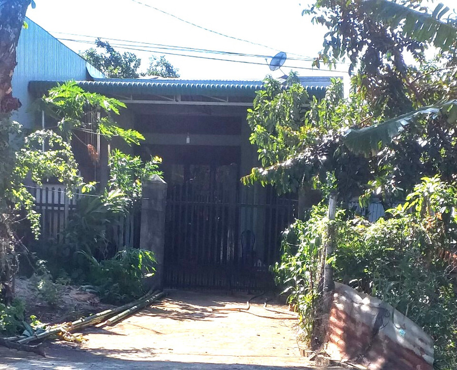 Căn nhà của Hiếu nơi đối tượng dụ dỗ cháu Q để giở trò đồi bại