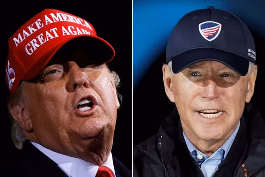 Ông Donald Trump và Joe Biden. Ảnh: AFP