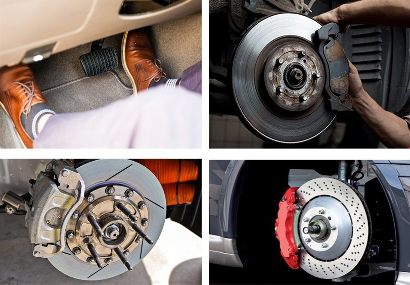 Bạn có thể nhận biết phanh ôtô hư hỏng qua một số dấu hiệu. (Đồ họa: Trang Thiều) Bạn có thể nhận biết phanh ôtô hư hỏng qua một số dấu hiệu. (Đồ họa: Trang Thiều)