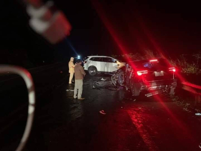 Hiện trường vụ tai nạn giao thông. Ảnh B.N