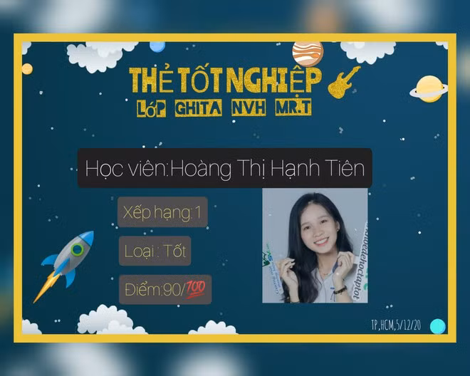 Tấm bằng khen tự tay Trọng thiết kế ẢNH: TẤN ĐẠT