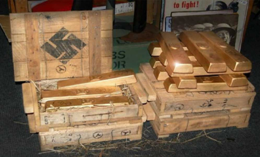 Hàng chục tấn vàng được cất giấu dưới đường hầm bí mật của Đức Quốc xã trong trại tập trung Buchenwald, theo MDR (ảnh: Daily Mail)  Hàng chục tấn vàng được cất giấu dưới đường hầm bí mật của Đức Quốc xã trong trại tập trung Buchenwald, theo MDR (ảnh: Daily Mail)